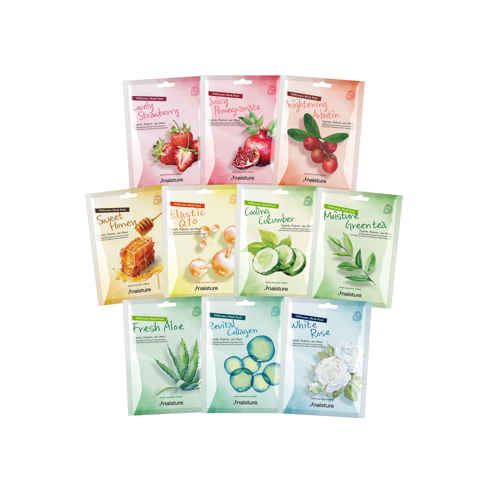 Naisture 15 Minutes Sheet Mask (10pc)