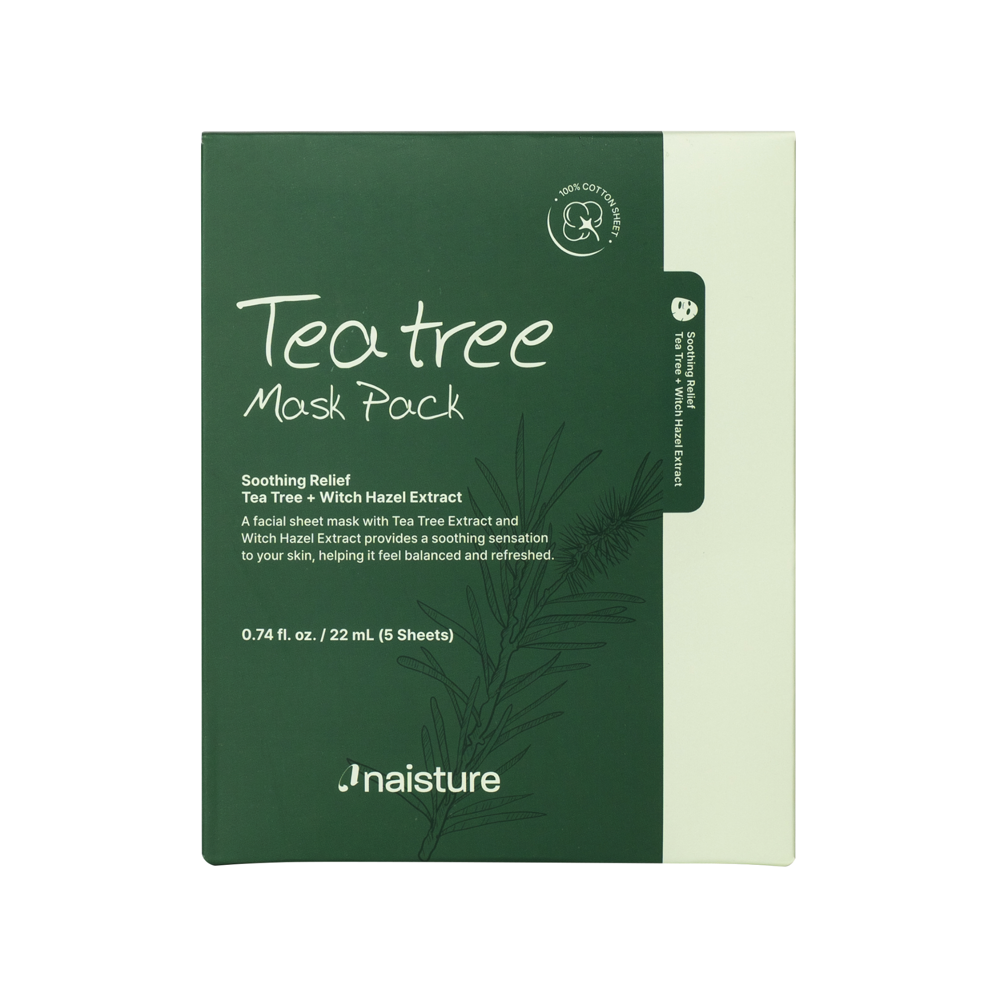Naisture Premium Sheet Mask - Tea Tree