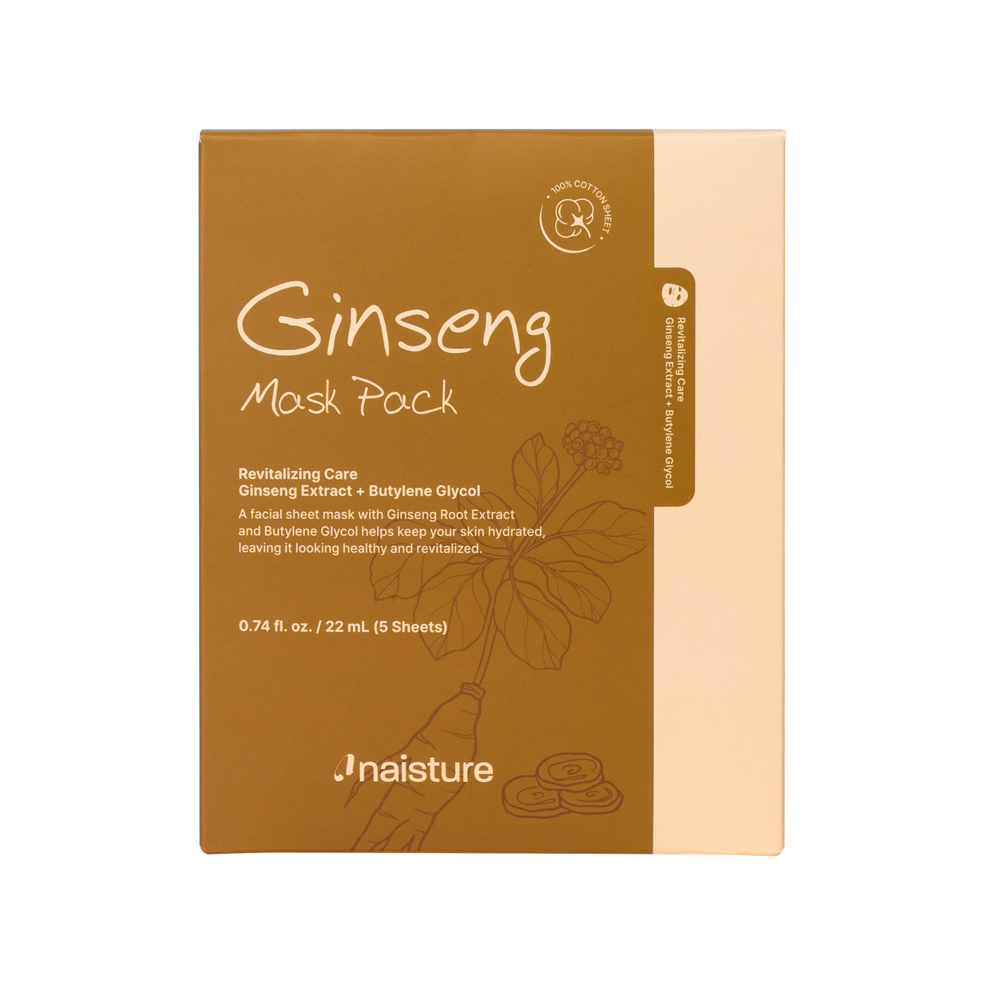 Naisture Premium Sheet Mask - Ginseng
