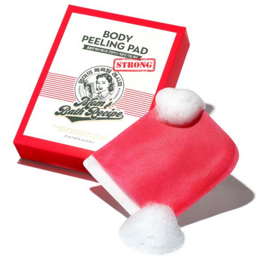 Mom's Bath Recipe Body Peeling Pad Strong (8pc) - Naisture