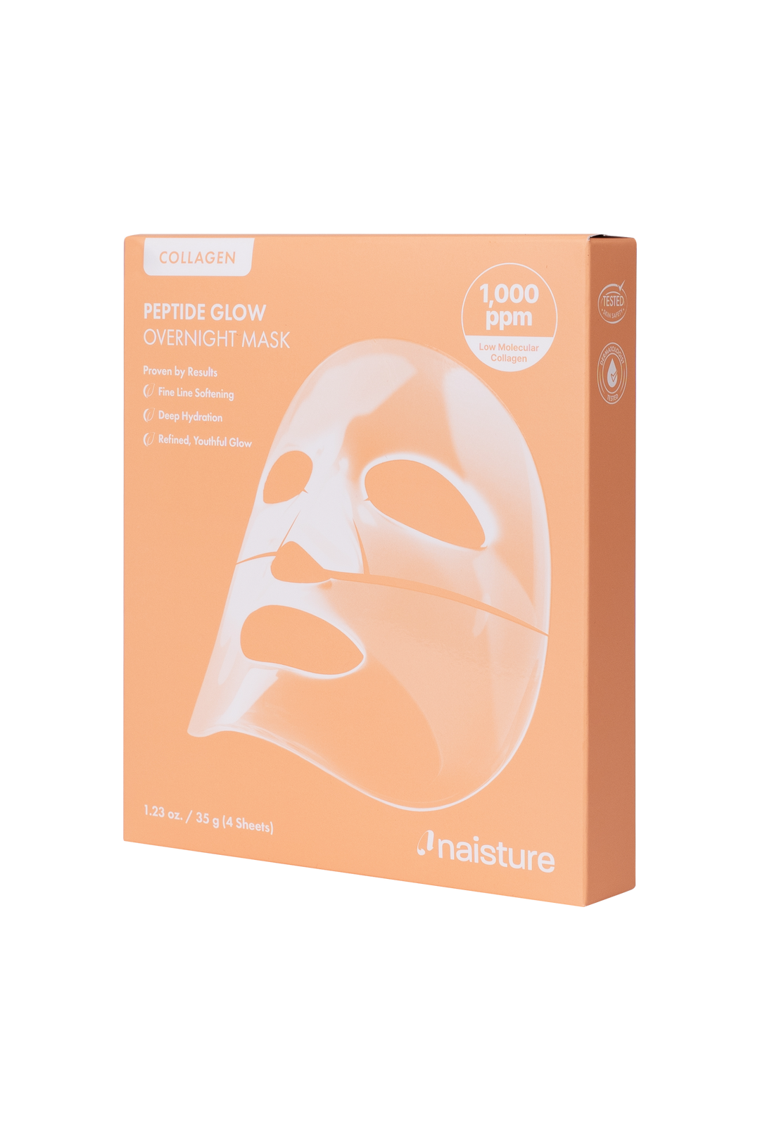 Naisture Peptide Glow Overnight Mask (4pc Box)
