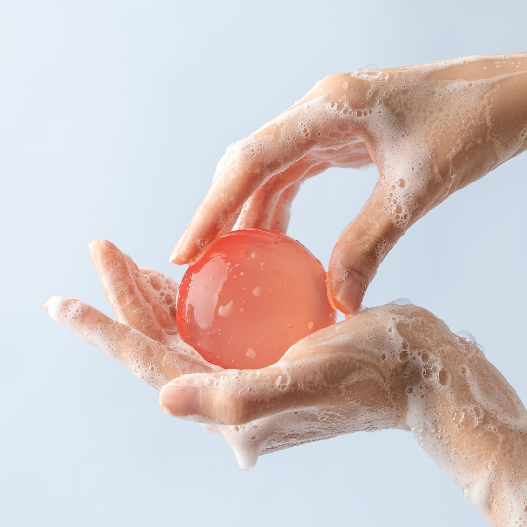 be bare Aqua Jelly Ball Cleanser - Peachy Pink - Naisture