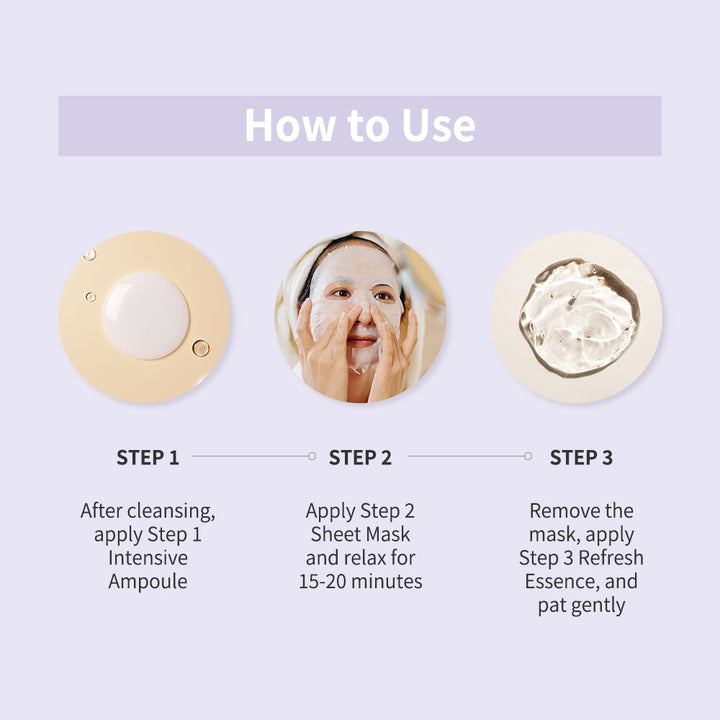 Naisture 3 Step Ampoule Sheet Mask-Marine Collagen