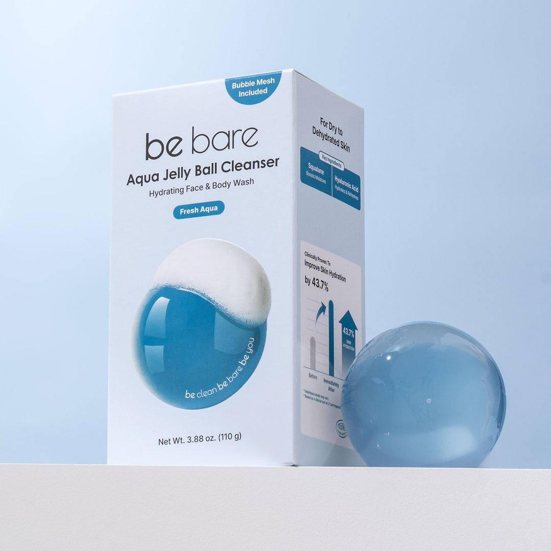 be bare Aqua Jelly Ball Cleanser - Fresh Aqua - Naisture