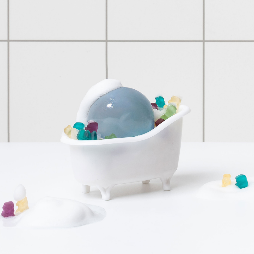 be bare Aqua Jelly Ball Cleanser + Bathtub Tray Set - Fresh Aqua - Naisture