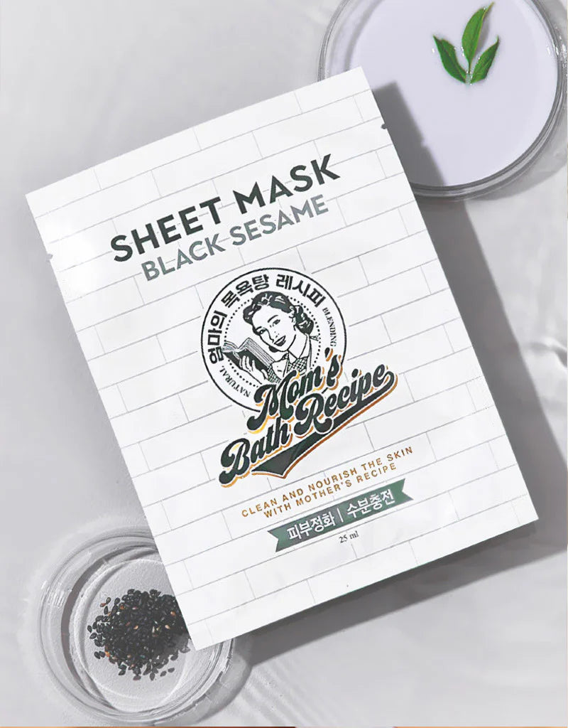 Mom's Bath Recipe Black Sesame Sheet Mask