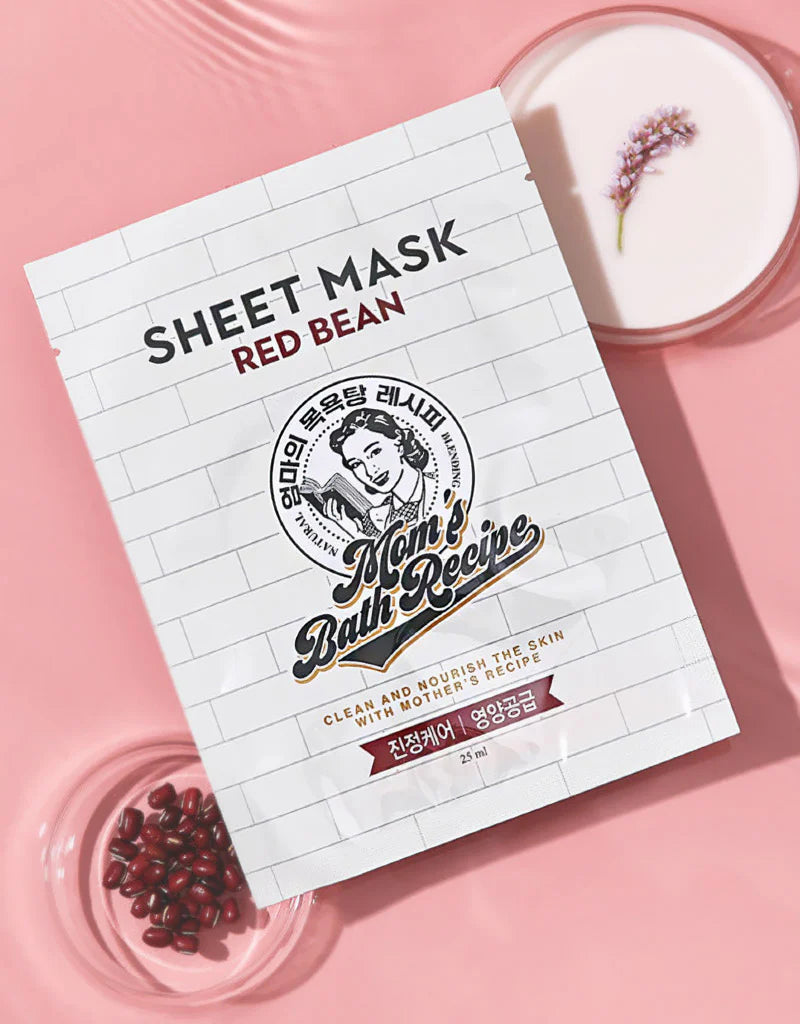 Mom's Bath Recipe Red Bean Sheet mask