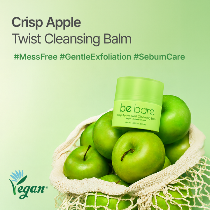 be bare Crisp Apple Twist Cleansing Balm