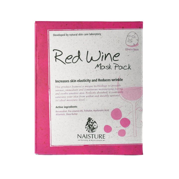 Naisture Premium Sheet Mask - Red Wine