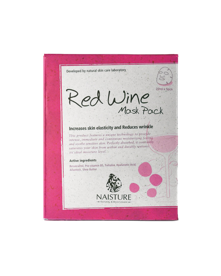 Naisture Premium Sheet Mask - Red Wine - Naisture