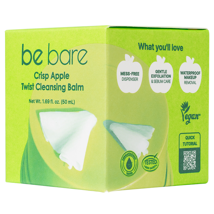 be bare Crisp Apple Twist Cleansing Balm