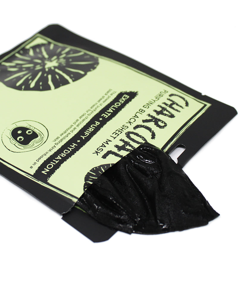 Charcoal Purifying Black Sheet Mask - Naisture